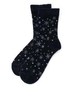 Leilian / レリアン ソックス | スノー柄ショートソックス