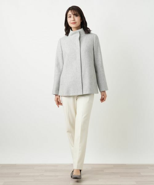 Leilian / レリアン その他アウター | スタンドカラーショートコート【Leilian WHITE LABEL】 | 詳細1