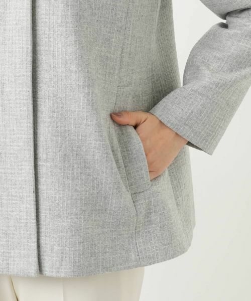 Leilian / レリアン その他アウター | スタンドカラーショートコート【Leilian WHITE LABEL】 | 詳細10