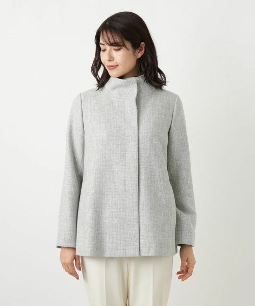 Leilian / レリアン その他アウター | スタンドカラーショートコート【Leilian WHITE LABEL】 | 詳細4