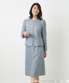 Leilian / レリアン セットアップ | ミックスツイードスーツ【セレモニー】