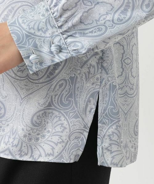 Leilian / レリアン シャツ・ブラウス | ペイズリー柄ギャザーブラウス【Leilian WHITE LABEL】 | 詳細11