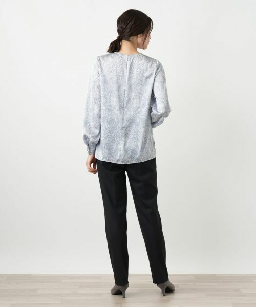 Leilian / レリアン シャツ・ブラウス | ペイズリー柄ギャザーブラウス【Leilian WHITE LABEL】 | 詳細3