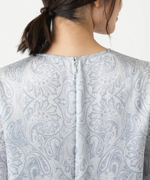 Leilian / レリアン シャツ・ブラウス | ペイズリー柄ギャザーブラウス【Leilian WHITE LABEL】 | 詳細8