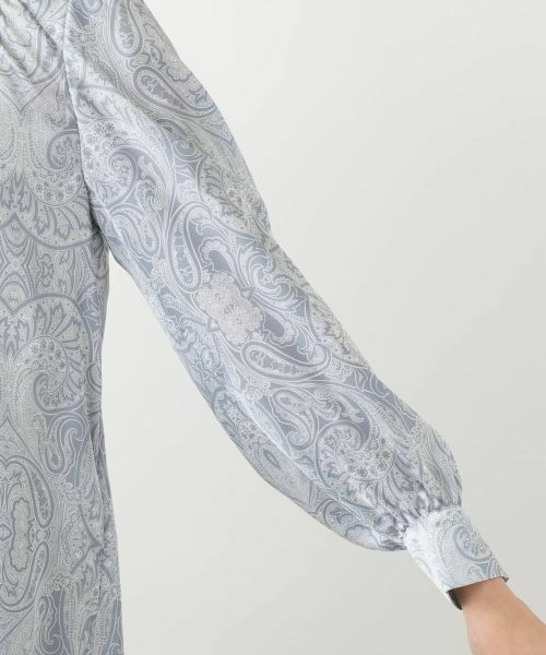 Leilian / レリアン シャツ・ブラウス | ペイズリー柄ギャザーブラウス【Leilian WHITE LABEL】 | 詳細9