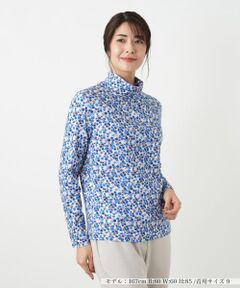 Leilian / レリアン カットソー | 小花柄ハイネックカットソー