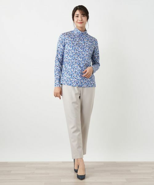 Leilian / レリアン カットソー | 小花柄ハイネックカットソー | 詳細1