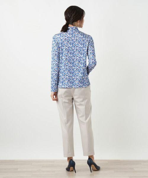 Leilian / レリアン カットソー | 小花柄ハイネックカットソー | 詳細3