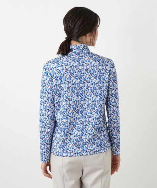 Leilian / レリアン カットソー | 小花柄ハイネックカットソー | 詳細6