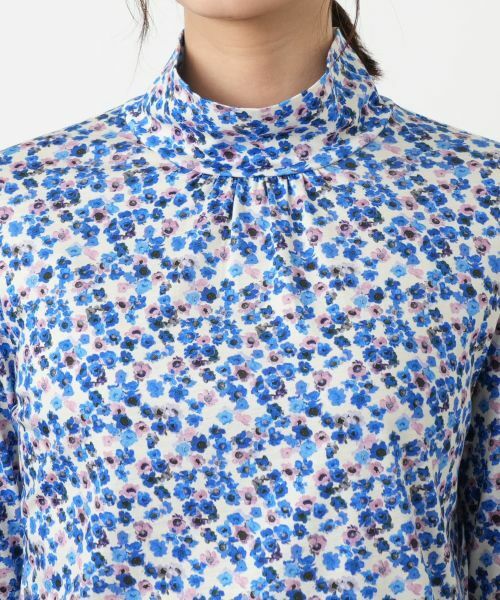 Leilian / レリアン カットソー | 小花柄ハイネックカットソー | 詳細7