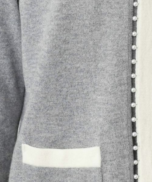 Leilian / レリアン カーディガン・ボレロ | ビジューバイカラーカーディガン【Leilian WHITE LABEL】 | 詳細13