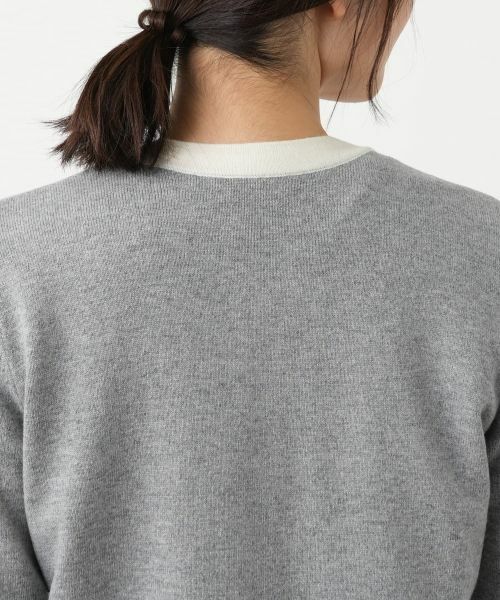 Leilian / レリアン カーディガン・ボレロ | ビジューバイカラーカーディガン【Leilian WHITE LABEL】 | 詳細8