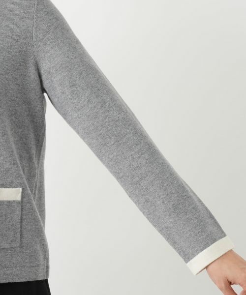 Leilian / レリアン カーディガン・ボレロ | ビジューバイカラーカーディガン【Leilian WHITE LABEL】 | 詳細9