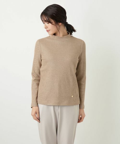 Leilian / レリアン カットソー | ラメハイネックニット | 詳細10