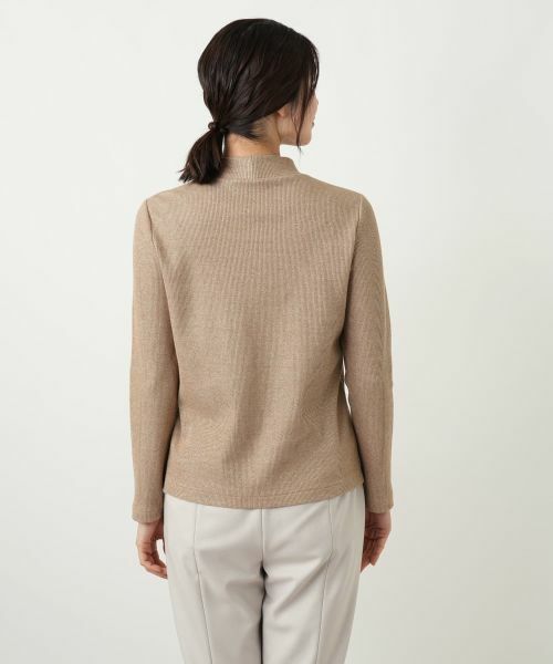 Leilian / レリアン カットソー | ラメハイネックニット | 詳細12