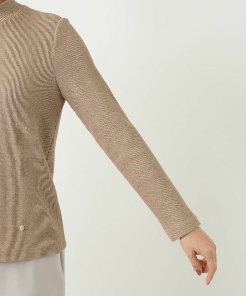 Leilian / レリアン カットソー | ラメハイネックニット | 詳細15