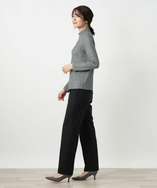 Leilian / レリアン カットソー | ラメハイネックニット | 詳細2