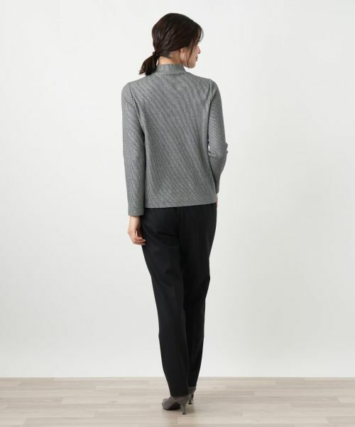 Leilian / レリアン カットソー | ラメハイネックニット | 詳細3