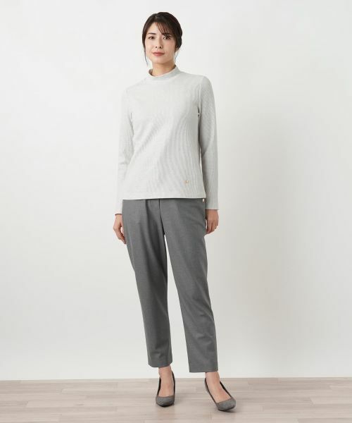 Leilian / レリアン カットソー | ラメハイネックニット | 詳細4