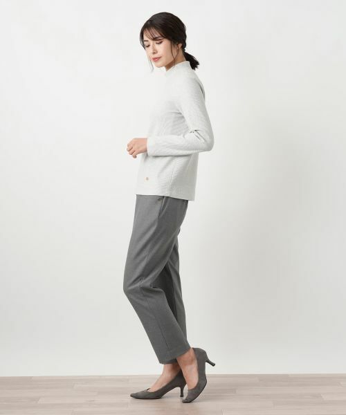 Leilian / レリアン カットソー | ラメハイネックニット | 詳細5