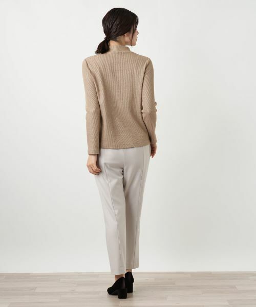 Leilian / レリアン カットソー | ラメハイネックニット | 詳細9