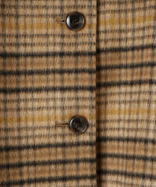 Leilian / レリアン その他アウター | チェックスタンドカラーコート【Leilian WHITE LABEL】 | 詳細4