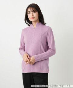 Leilian / レリアン ニット・セーター | スリットハイネックニット【Leilian WHITE LABEL】