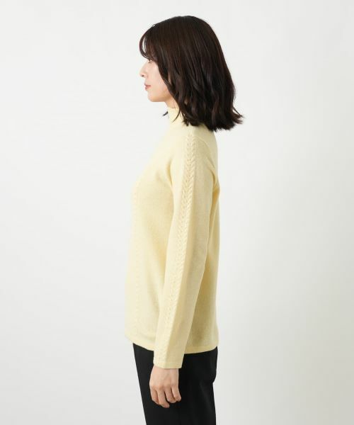 Leilian / レリアン ニット・セーター | スリットハイネックニット【Leilian WHITE LABEL】 | 詳細11