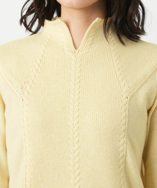 Leilian / レリアン ニット・セーター | スリットハイネックニット【Leilian WHITE LABEL】 | 詳細13