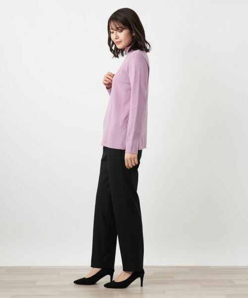 Leilian / レリアン ニット・セーター | スリットハイネックニット【Leilian WHITE LABEL】 | 詳細2