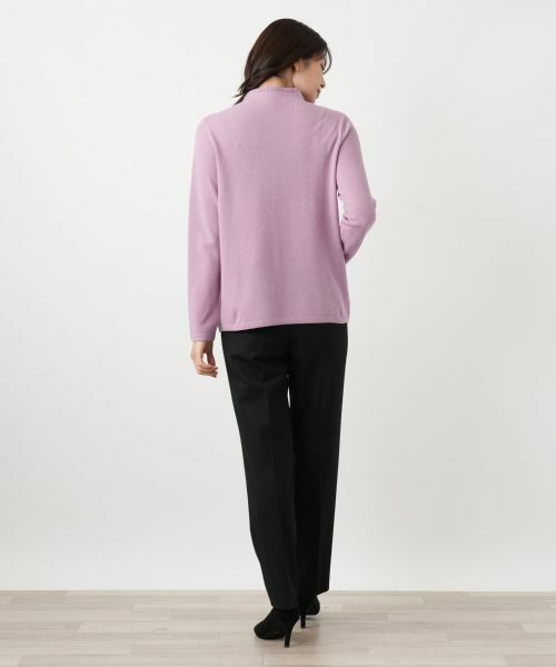Leilian / レリアン ニット・セーター | スリットハイネックニット【Leilian WHITE LABEL】 | 詳細3