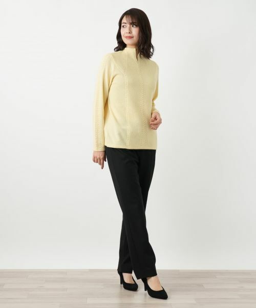 Leilian / レリアン ニット・セーター | スリットハイネックニット【Leilian WHITE LABEL】 | 詳細7