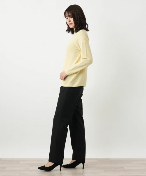 Leilian / レリアン ニット・セーター | スリットハイネックニット【Leilian WHITE LABEL】 | 詳細8