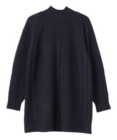 Leilian / レリアン ニット・セーター | カシミヤ混ネップニットチュニック【Leilian WHITE LABEL】【BIAGIOLI】