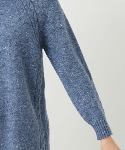 Leilian / レリアン ニット・セーター | カシミヤ混ネップニットチュニック【Leilian WHITE LABEL】【BIAGIOLI】 | 詳細12