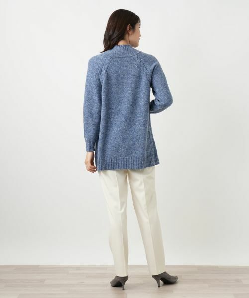 Leilian / レリアン ニット・セーター | カシミヤ混ネップニットチュニック【Leilian WHITE LABEL】【BIAGIOLI】 | 詳細6