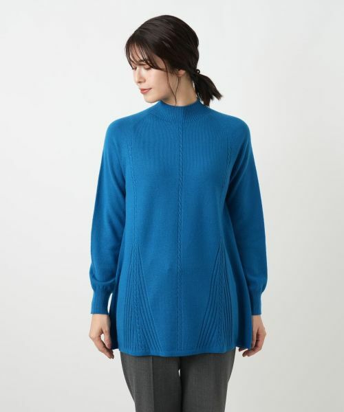 Leilian / レリアン ニット・セーター | ハイネックチュニックニット【Leilian WHITE LABEL】 | 詳細10