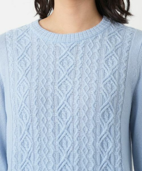 Leilian / レリアン ニット・セーター | カシミヤケーブル編みニット【Leilian WHITE LABEL】 | 詳細13