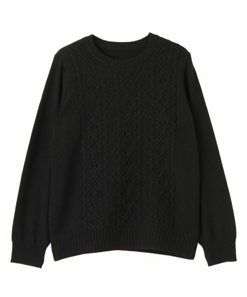 Leilian / レリアン ニット・セーター | カシミヤケーブル編みニット【Leilian WHITE LABEL】 | 詳細20