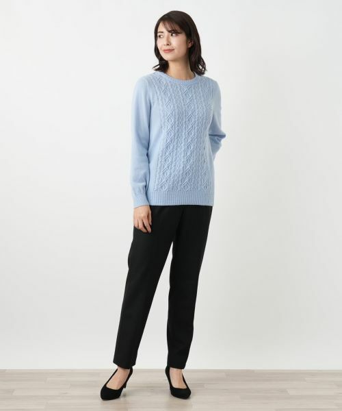 Leilian / レリアン ニット・セーター | カシミヤケーブル編みニット【Leilian WHITE LABEL】 | 詳細7