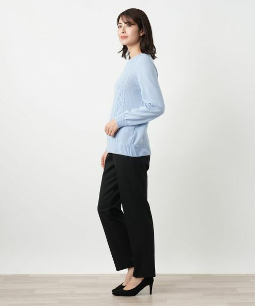 Leilian / レリアン ニット・セーター | カシミヤケーブル編みニット【Leilian WHITE LABEL】 | 詳細8