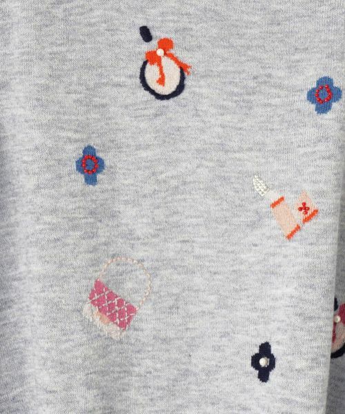 Leilian / レリアン ニット・セーター | 刺繍クルーネックニット【Leilian WHITE LABEL】 | 詳細1