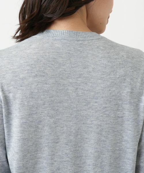 Leilian / レリアン ニット・セーター | 刺繍クルーネックニット【Leilian WHITE LABEL】 | 詳細11