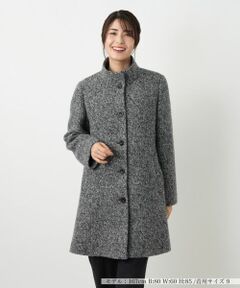Leilian / レリアン その他アウター | ツイードスタンドカラーコート【Leilian WHITE LABEL】