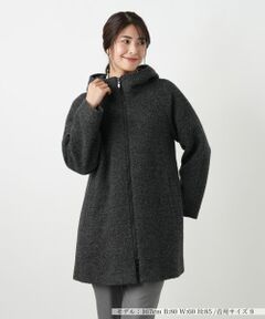 Leilian / レリアン その他アウター | ツイードフーデッドコート【Leilian WHITE LABEL】