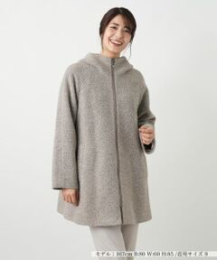 Leilian / レリアン その他アウター | ツイードフーデッドコート【Leilian WHITE LABEL】