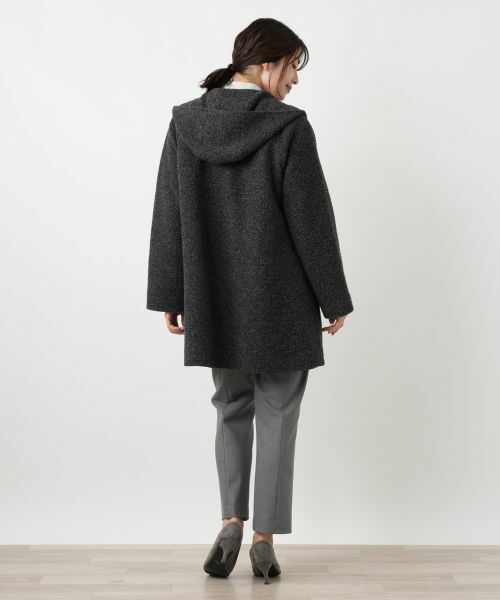 Leilian / レリアン その他アウター | ツイードフーデッドコート【Leilian WHITE LABEL】 | 詳細3