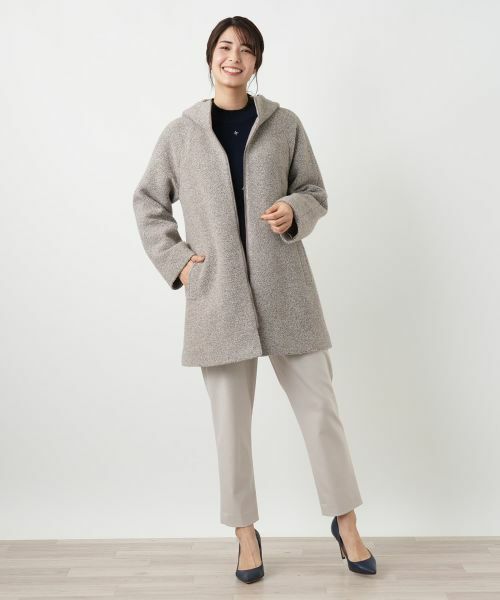 Leilian / レリアン その他アウター | ツイードフーデッドコート【Leilian WHITE LABEL】 | 詳細4
