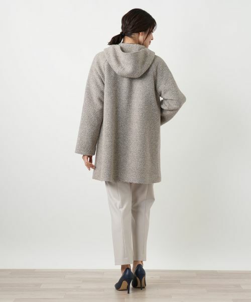 Leilian / レリアン その他アウター | ツイードフーデッドコート【Leilian WHITE LABEL】 | 詳細6