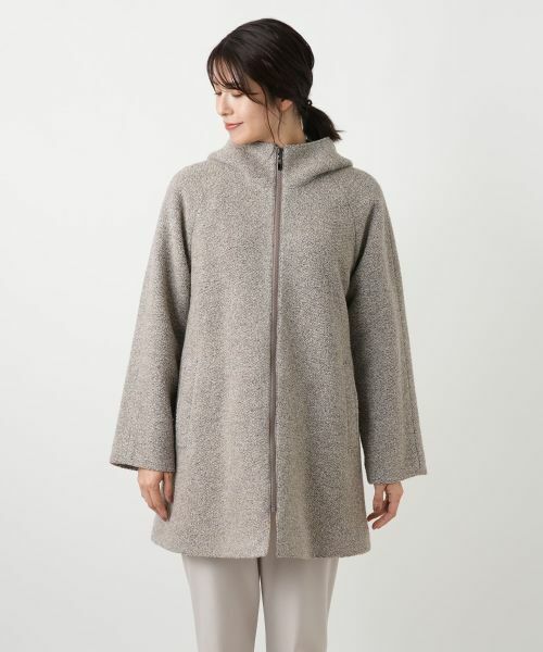 Leilian / レリアン その他アウター | ツイードフーデッドコート【Leilian WHITE LABEL】 | 詳細7